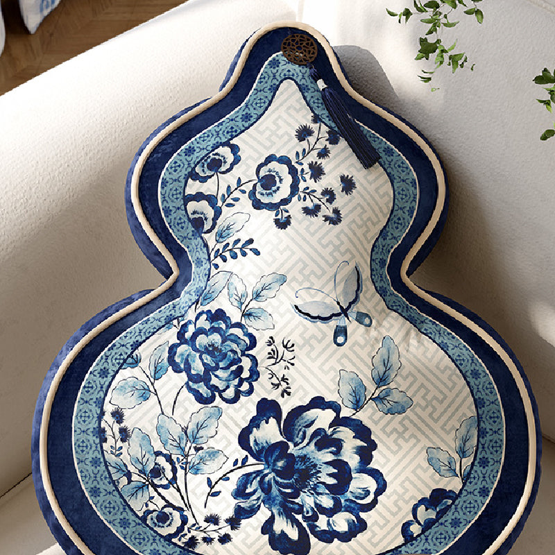 2design blue flower elegance cushion