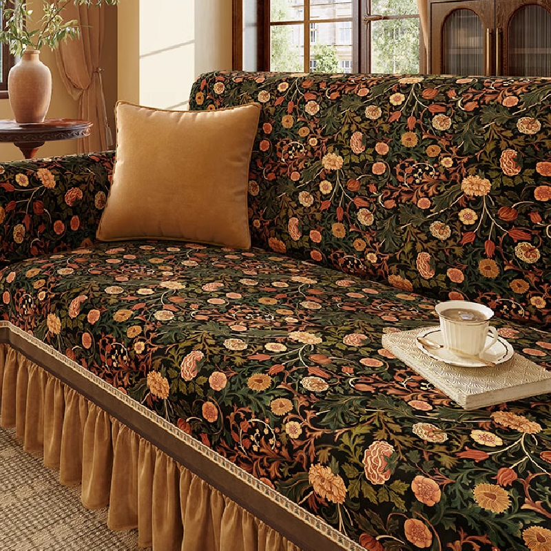8design ethnic gorgeous flower sofa cover