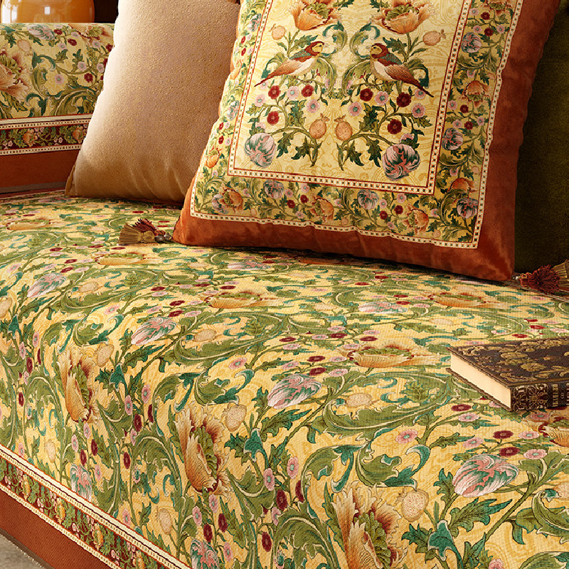 American retro elegant sofa cover
