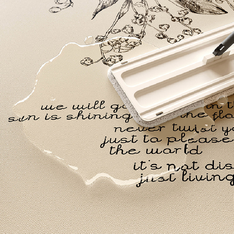 girly monochrome door mat