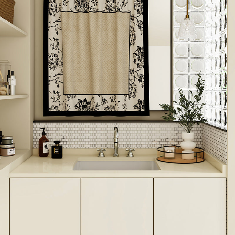 3design monotone floral curtain