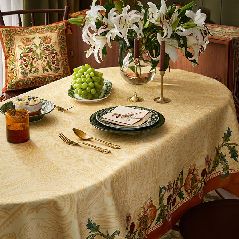 American retro elegant table cloth