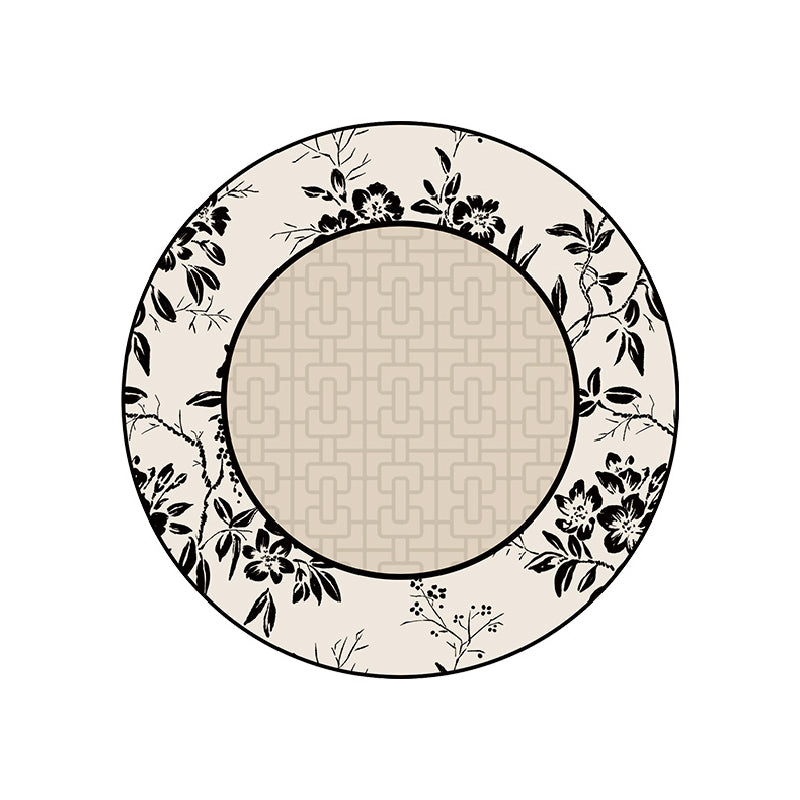 2design monotone floral round coaster