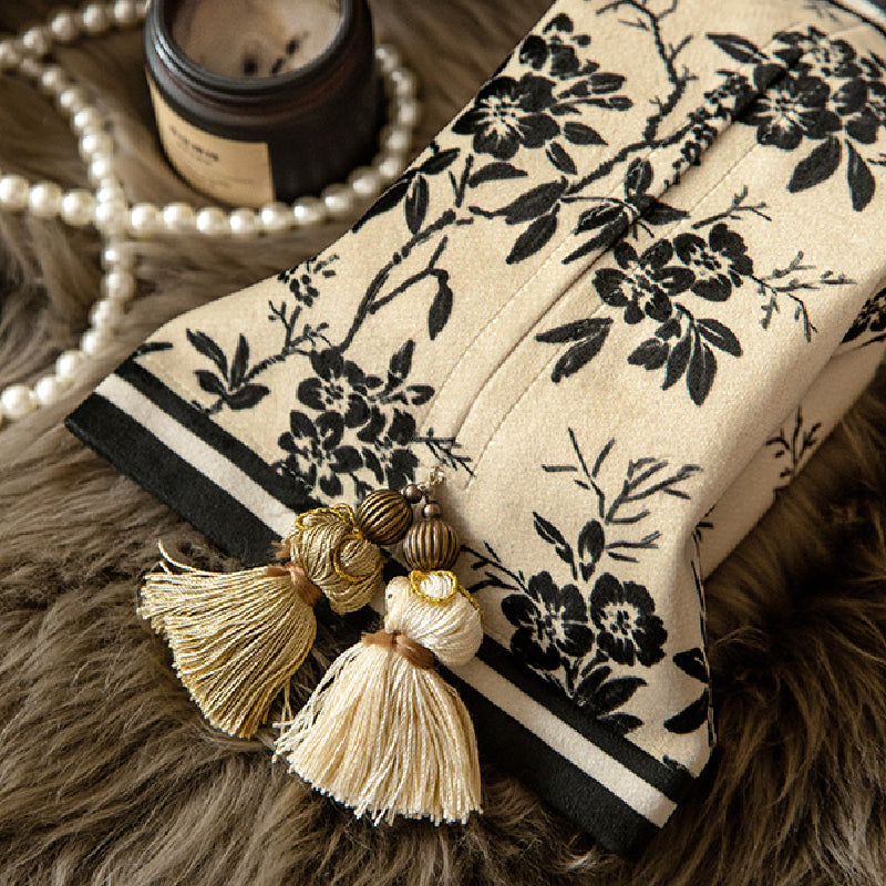 2design monotone floral tissue case