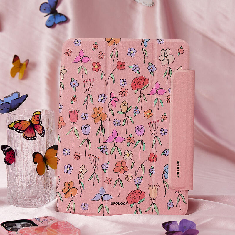 pink poo butterfly iPad case