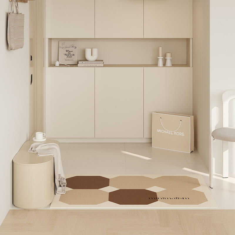 square minimalism brick door mat