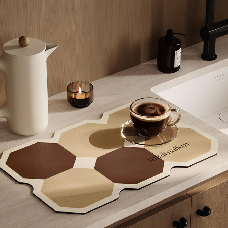 square minimalism brick sink mat