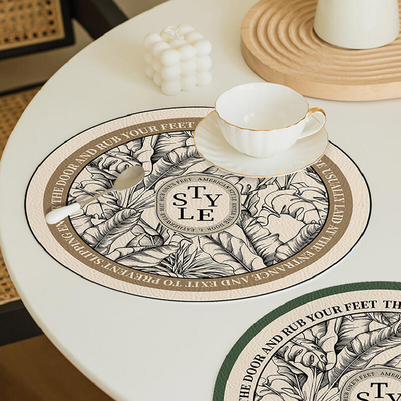 4design floral round sink mat