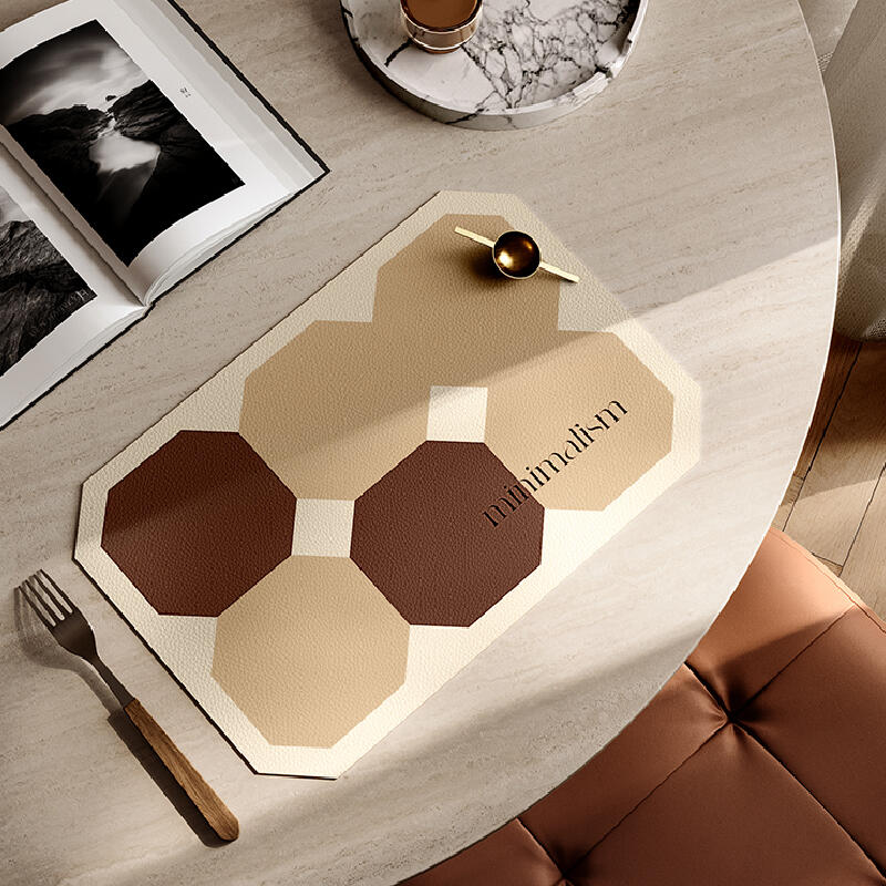 square minimalism brick place mat
