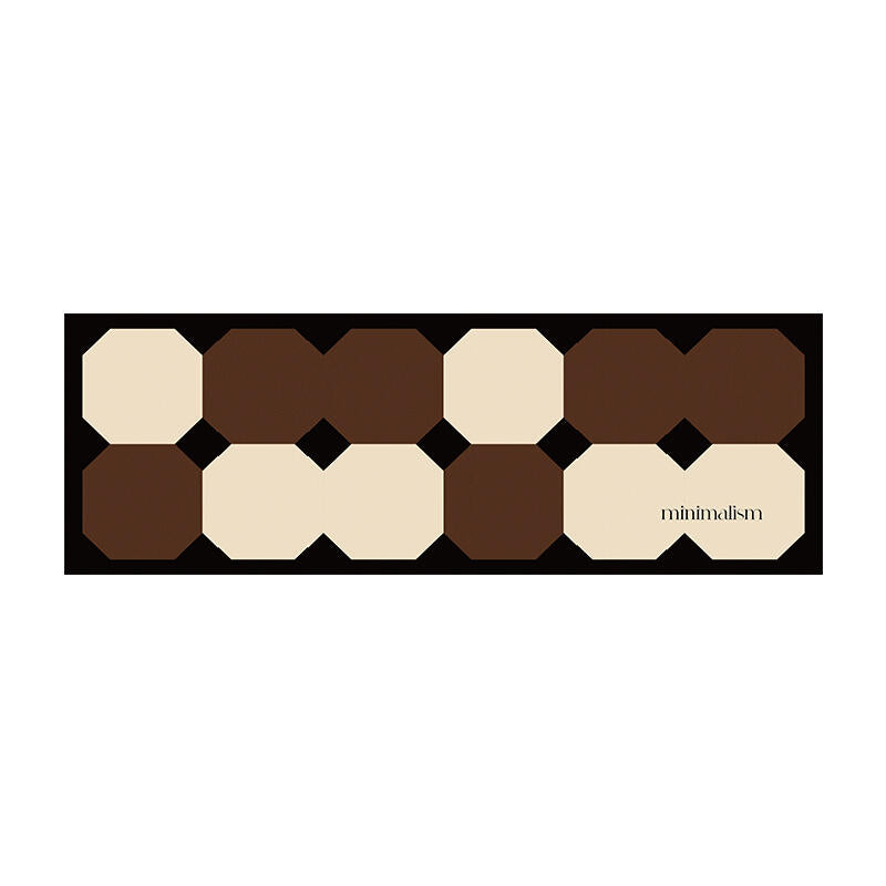 square minimalism brick kitchen mat