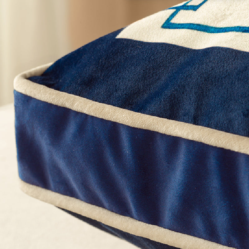 2design blue flower elegance cushion