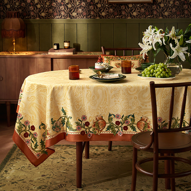 American retro elegant table cloth