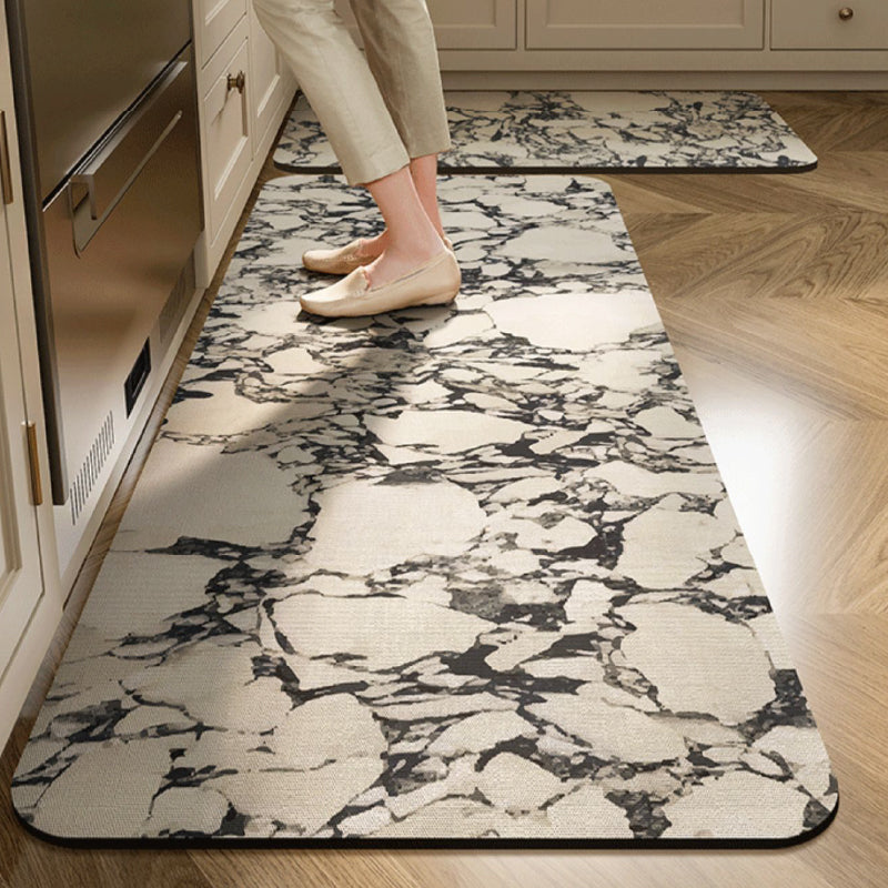 3design elegance marble kitchen mat