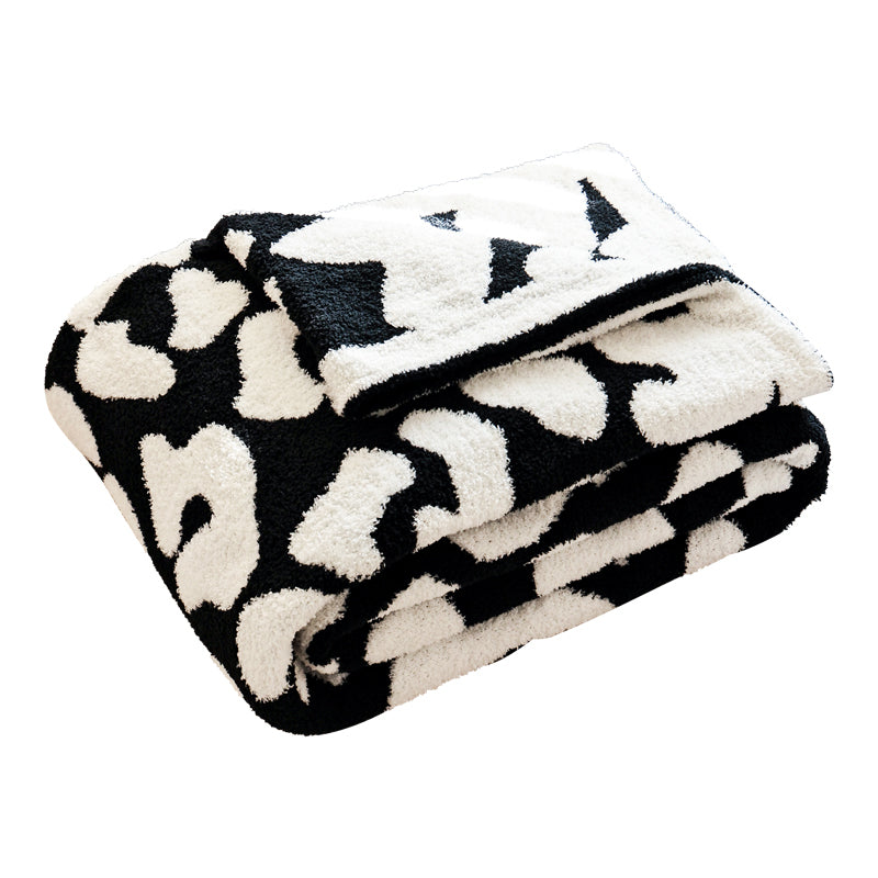 3color dalmatian pattern blanket