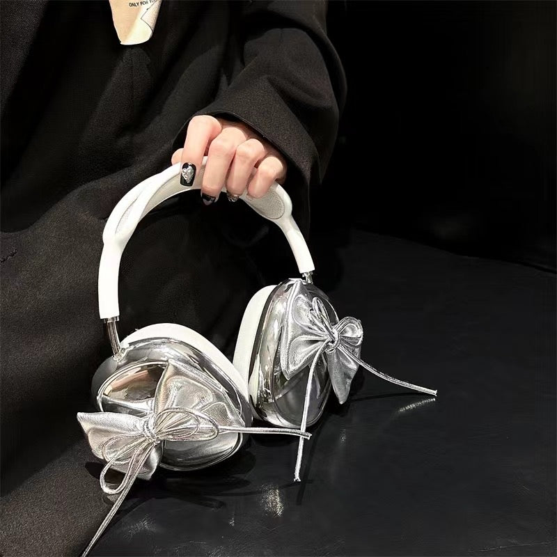 silver ribbon AirpodsMax cover