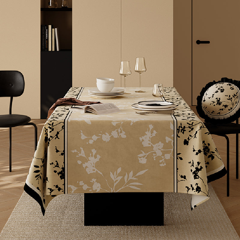 black moon light table cloth
