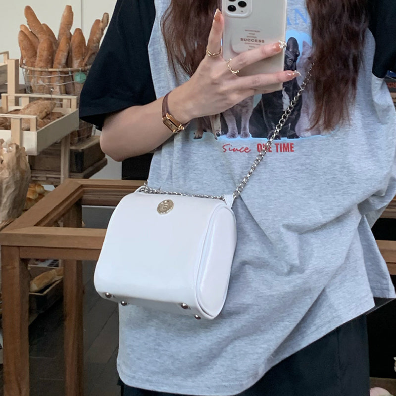 elegant compact shoulder bag