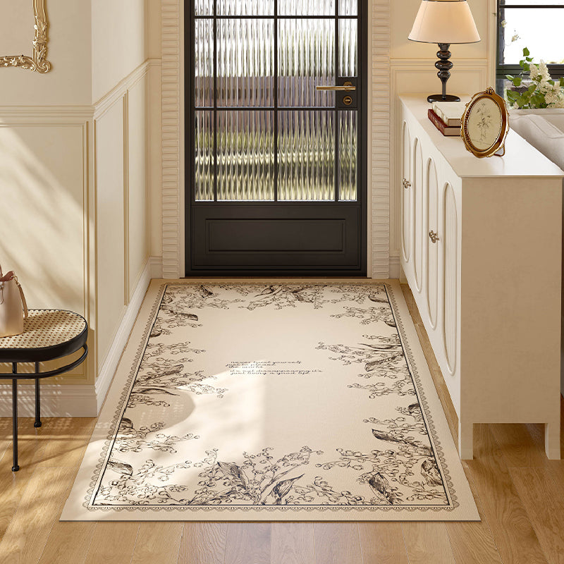 girly monochrome door mat