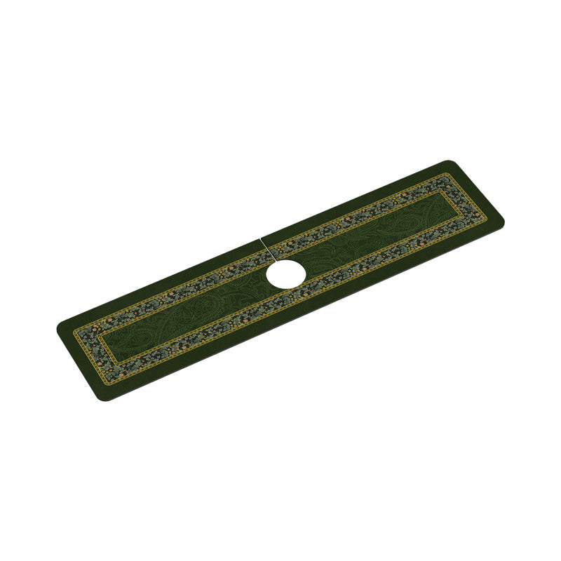 elegant black flower bathroom coaster
