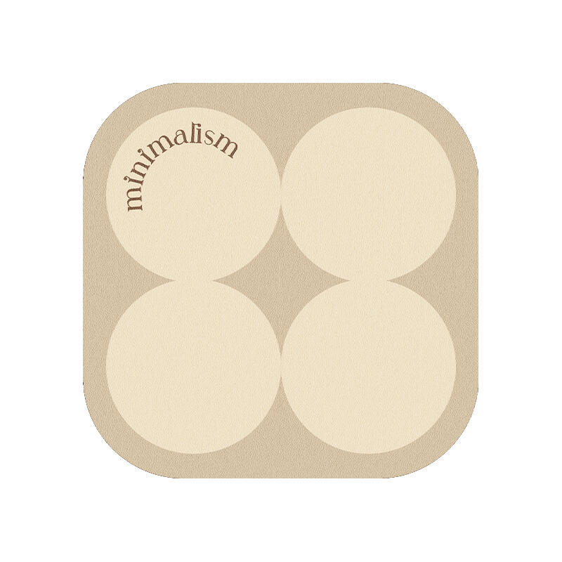 2color brown circle minimalism coaster