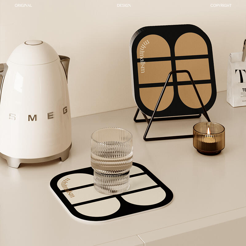 2color minimalism retro coaster