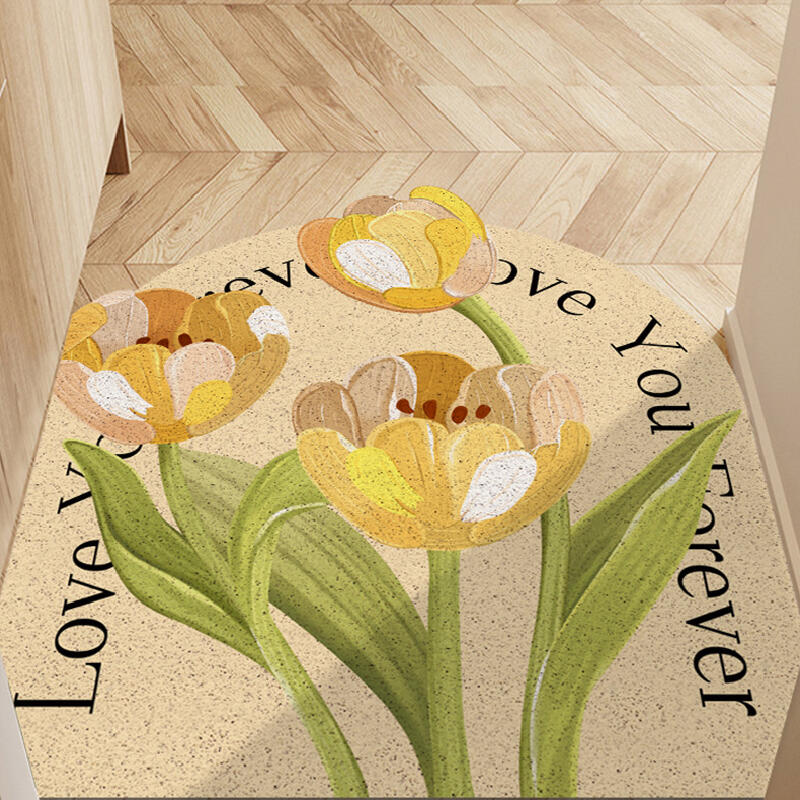 elegant tulip door mat