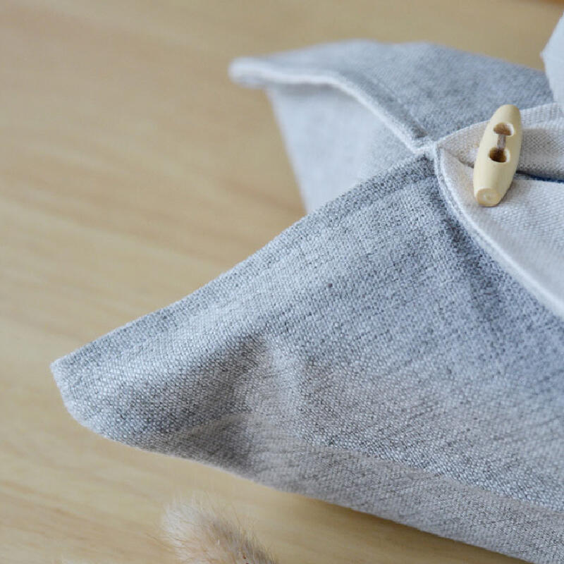 6color simple linen tissue case