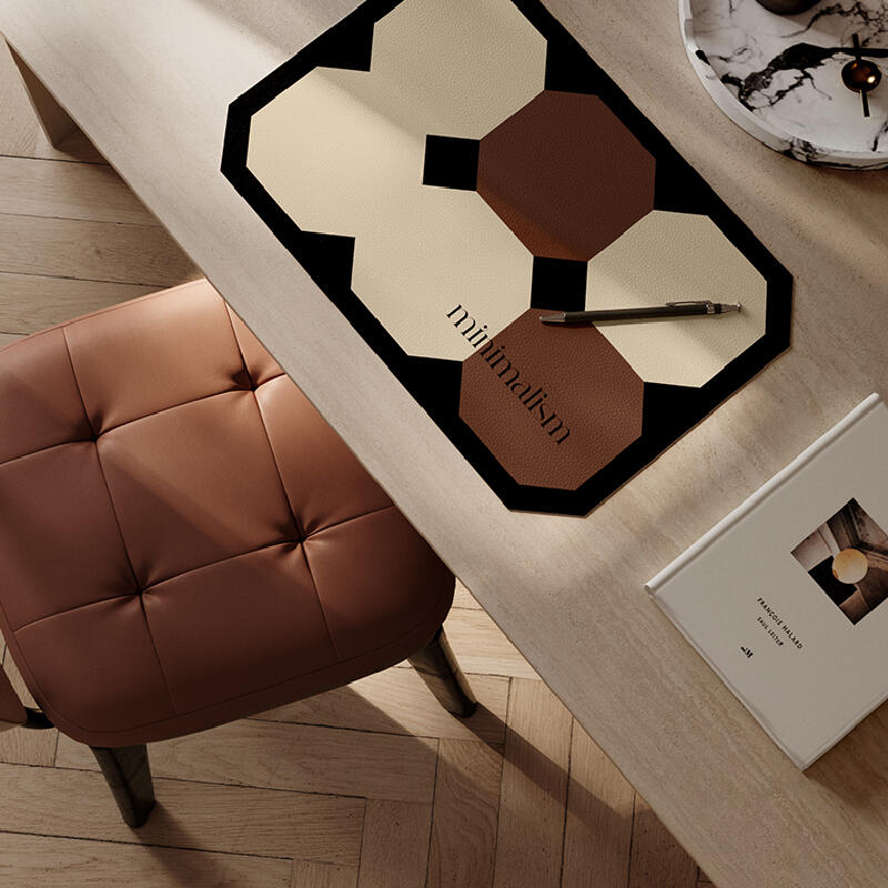 square minimalism brick place mat