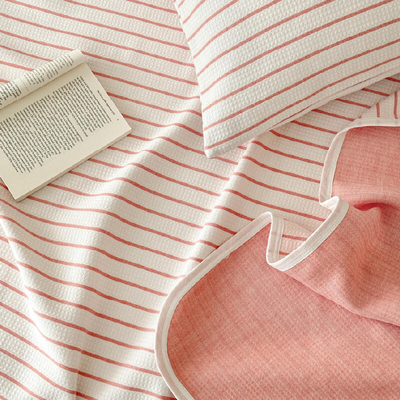 3color casual stripe summer quilt