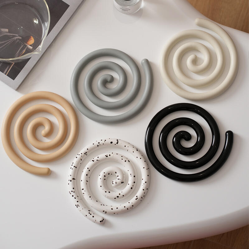 6color modern swirl trivet