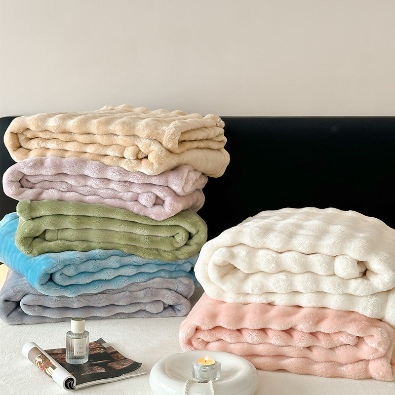 7color marshmallow fur blanket