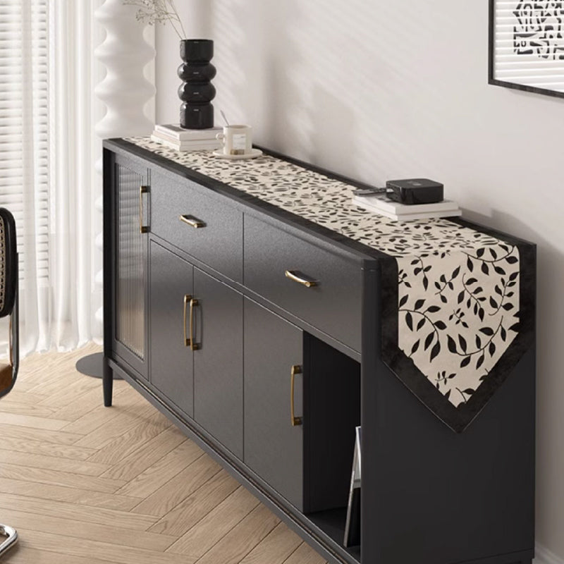 3design monochrome floral table runner