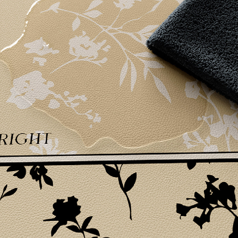 black moon light square table mat