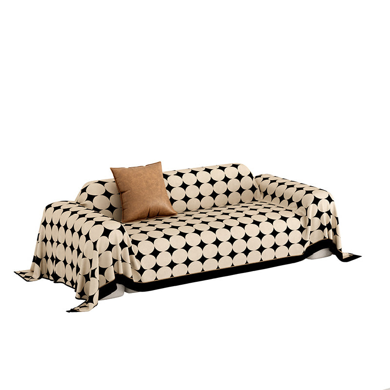 BROWN CIRCLE MINIMALISM MULTI SOFA COVER