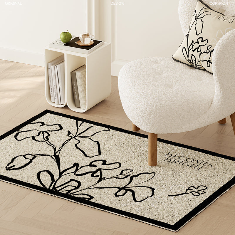 becomes bright nile flower door mat
