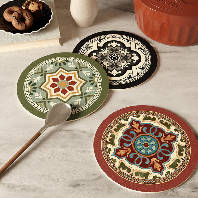 9design elegant flower coaster