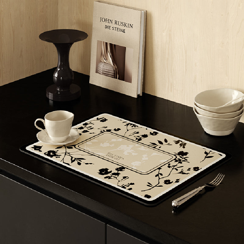 black moon light sink mat