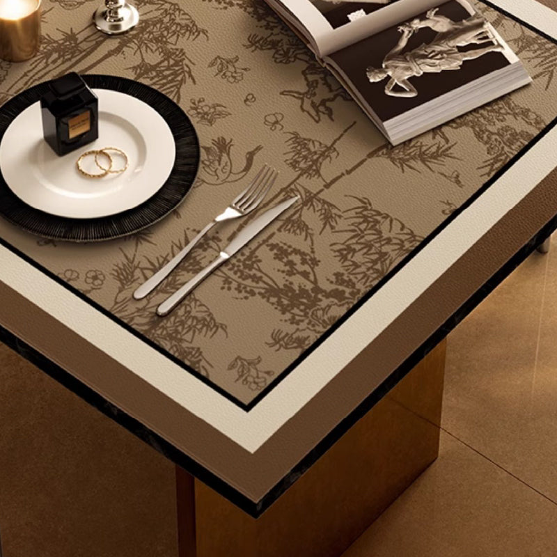 brown oriental charm table mat