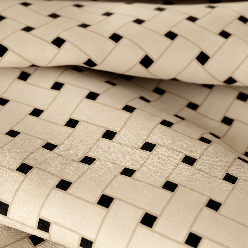 BROWN RETRO TILE SOFA COVER