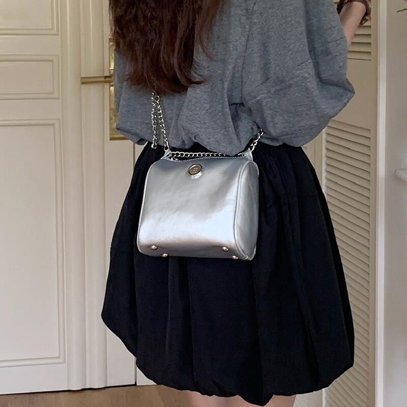 elegant compact shoulder bag