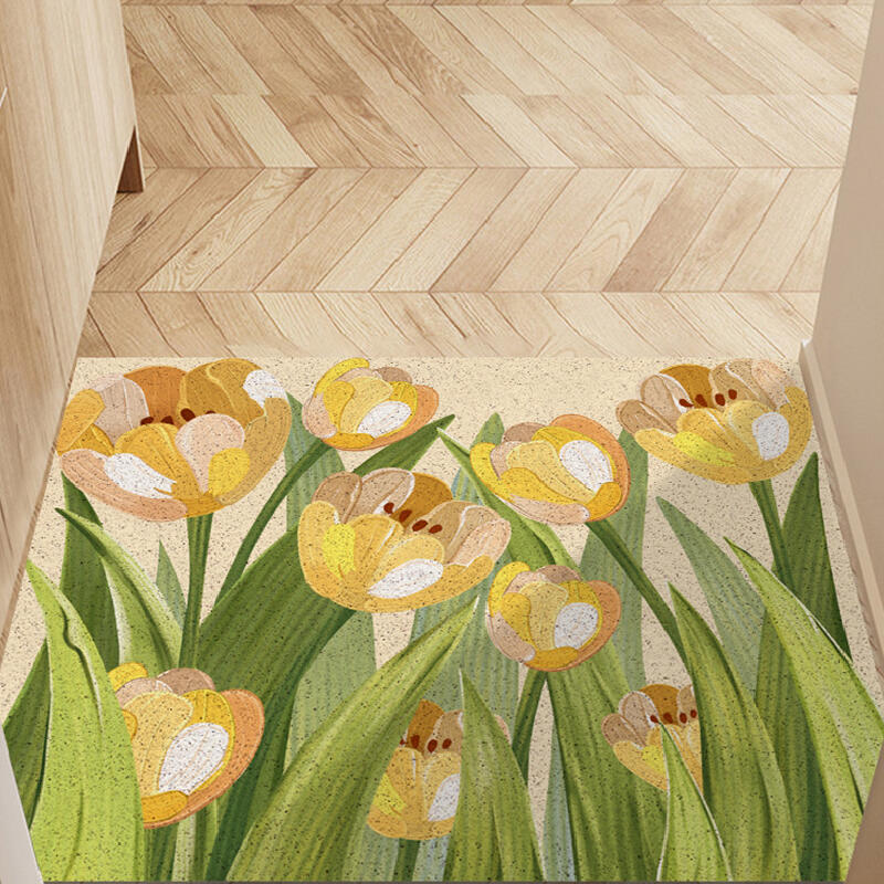 elegant tulip door mat