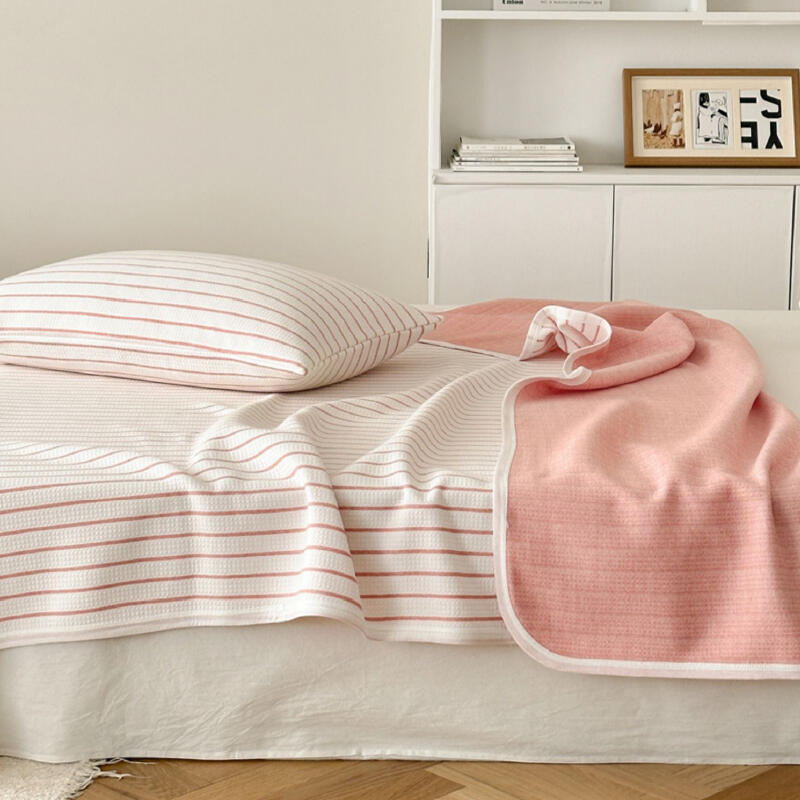 3color casual stripe summer quilt