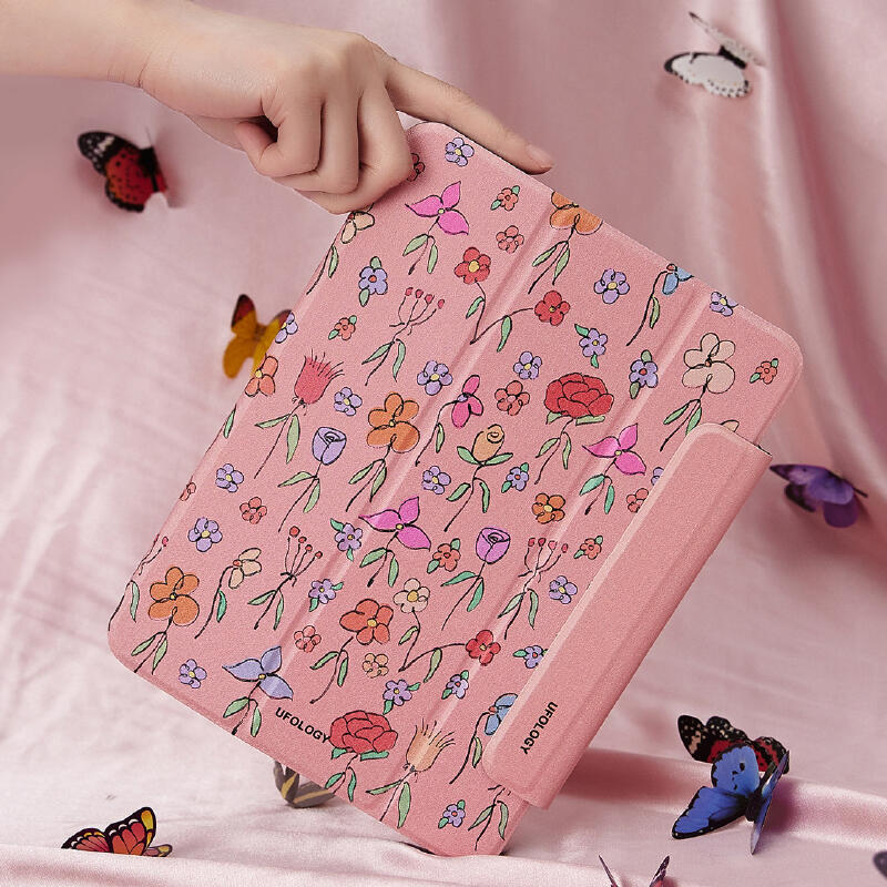 pink poo butterfly iPad case