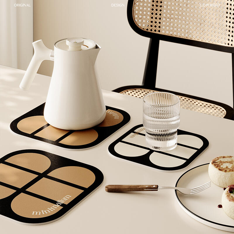 2color minimalism retro coaster