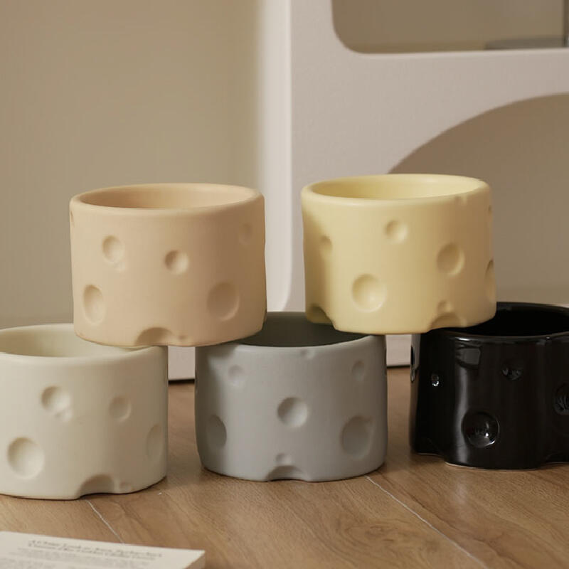 5color cheese ceramic food bowl