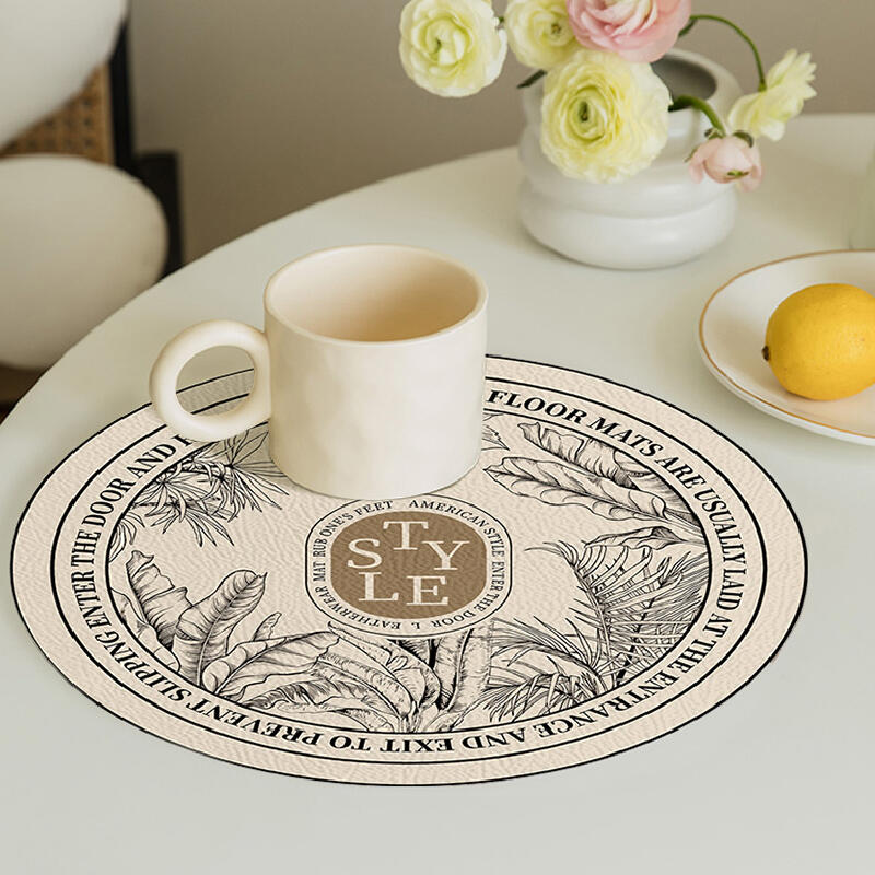 4design floral round sink mat