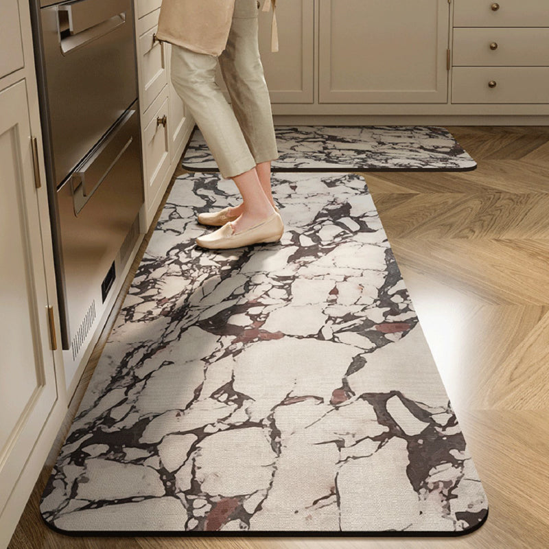 3design elegance marble kitchen mat