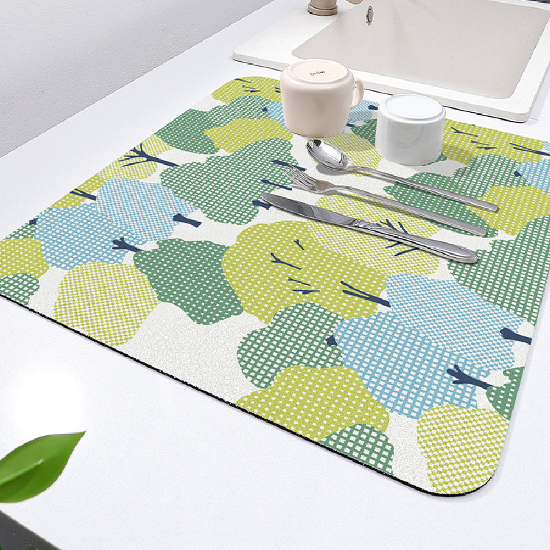8design girly flower sink mat