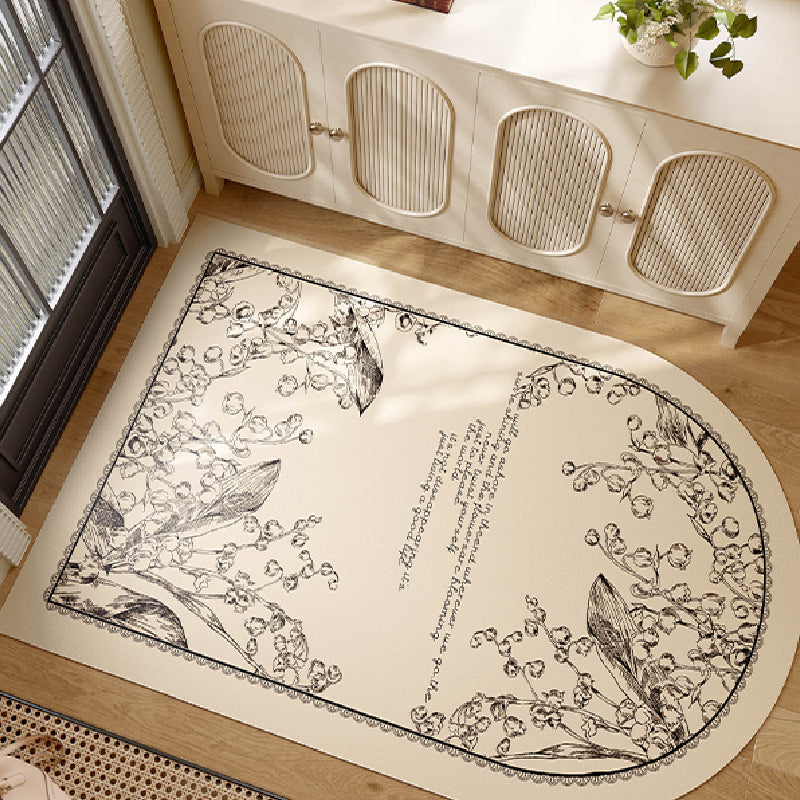 girly monochrome door mat