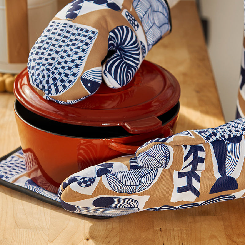 casual pattern kitchen mitten